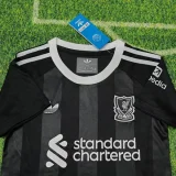2025-26 Liverpool Black GoalKeeper Kids Soccer Jersey