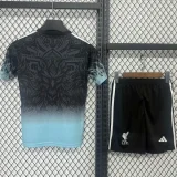 2025-26 Liverpool Black Blue Special Edition Kids Training