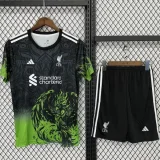 2025-26 Liverpool Black Green Special Edition Kids Training