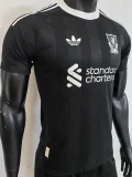 Liverpool  Black Goalkeeper Player Version Soccer Jersey 2025/26