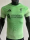 Liverpool   Green Goalkeeper Player Version Soccer Jersey 2025/26