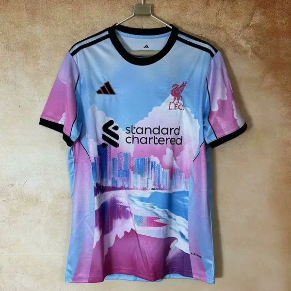 Liverpool  Pink Blue Special Edition Training Shirts 25/26