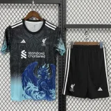 2025-26 Liverpool Black Blue Special Edition Kids Training