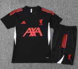 2025/26 Liverpool   Black Training Short Suit #D2546