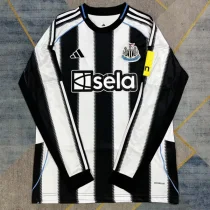 2025-26 Newcastle Home Long Sleeve Soccer Jersey (长袖)