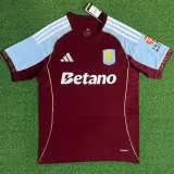 2025-26 Aston Villa Home Fans Soccer Jersey