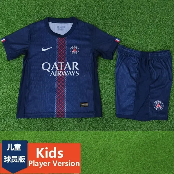 2025-26 PSG Home Kids Player Version Soccer Jersey (球员童装)