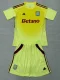 2025-26 Aston Villa Yellow Goalkeeper Kids Soccer Jersey