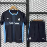 2025-26 Marseille Away Kids Soccer Jersey