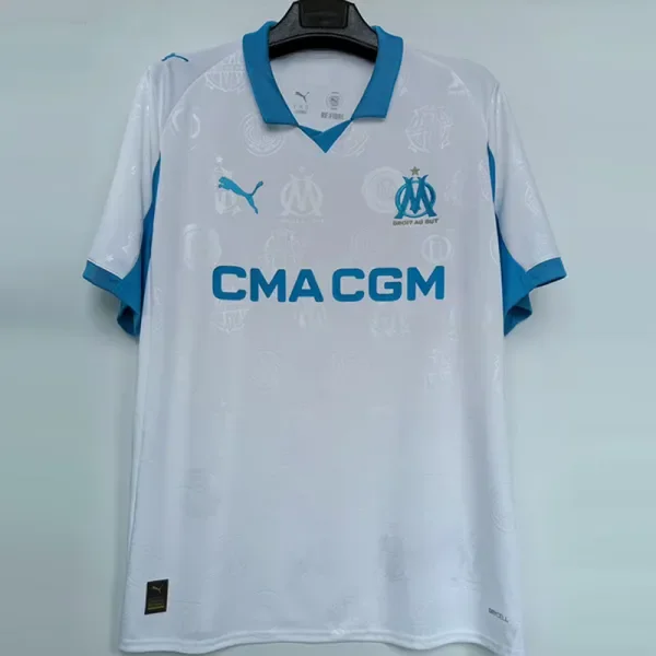 2025-26 Marseille Home 1:1 Fans Soccer Jersey