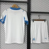 2025-26 Marseille Home Kids Soccer Jersey
