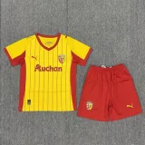 2025-26 RC Lens Home Kids Soccer Jersey