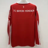 2025-26 Bayern Home Long Sleeve Soccer Jersey (长袖)