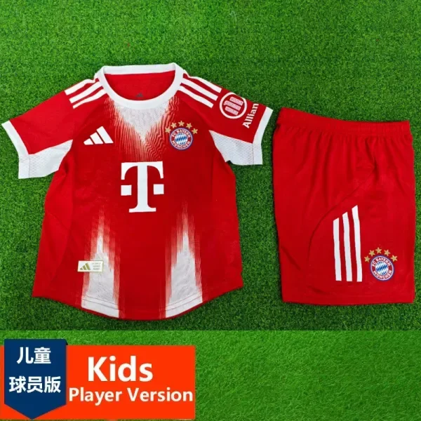 2025-26 Bayern Home Kids Player Version Soccer Jersey (球员童装)