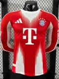 2025-26 Bayern Home Long Sleeve Player Version Soccer Jersey (长袖球员)