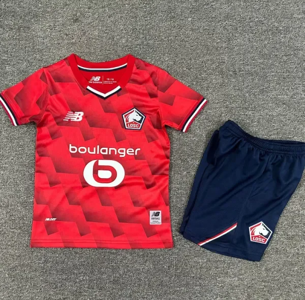 2025-26 Lille Home Kids Soccer Jersey