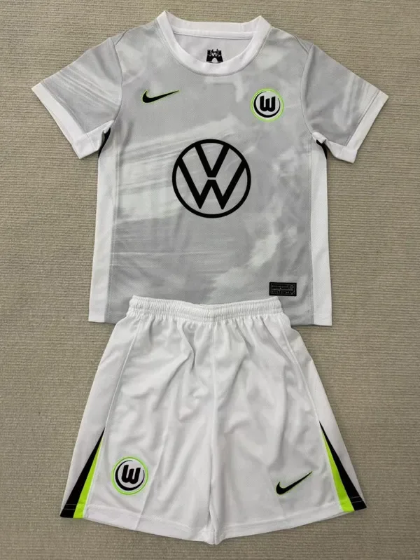 2025-26 Wolfsburg Away Kids Soccer Jersey