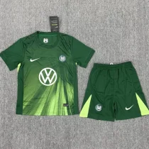 2025-26 Wolfsburg Home Kids Soccer Jersey
