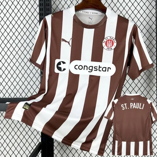 25-26 ST PAULI Home Fans Soccer Jersey