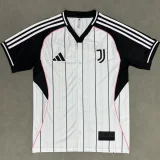 25-26 Juventus  White Casual Edition Baseball Jersey