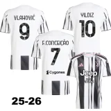 2025-26 Juventus Home Women Soccer Jersey (女)