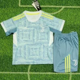 25-26 Juventus Away Kids Soccer Jersey