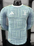 25-26 Juventus  Away Long Sleeve Player Version Soccer Jersey (长袖球员)