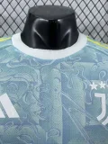 25-26 Juventus  Away Long Sleeve Player Version Soccer Jersey (长袖球员)