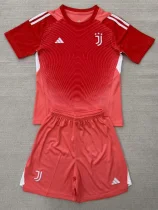 25-26 Juventus Orange GoalKeeper Kids Soccer Jersey