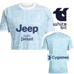 25-26 Juventus  Away Long Sleeve Player Version Soccer Jersey (长袖球员)