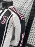 25-26 Juventus Home Long Sleeve Player Version Soccer Jersey (长袖球员)