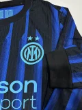 2025-26 Inter Milan Home Long Sleeve Player Version Soccer Jersey (长袖球员)