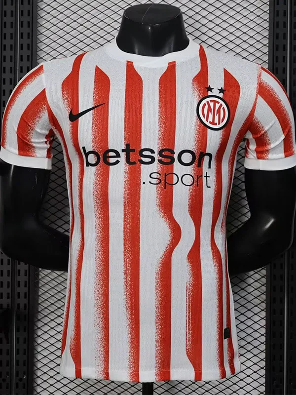 2025-26 Inter Milan  White Red Special Edition Player Version Soccer Jersey