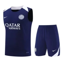 2025-26 Inter Milan Royal blue Tank top and shorts suit