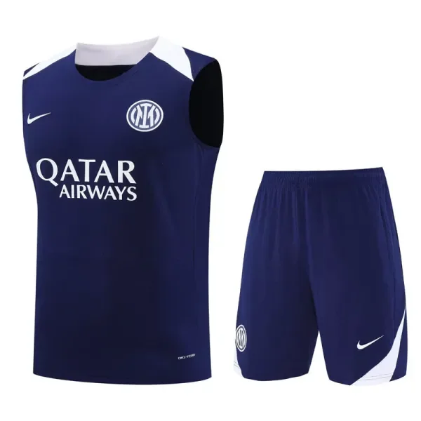 2025-26 Inter Milan Royal blue Tank top and shorts suit