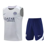 2025-26 Inter Milan Light gray Tank top and shorts suit