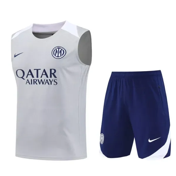 2025-26 Inter Milan Light gray Tank top and shorts suit