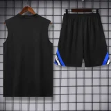 2025-26 Inter Milan Black Tank top and shorts suit