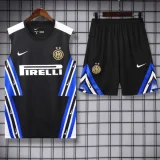 2025-26 Inter Milan Black Tank top and shorts suit