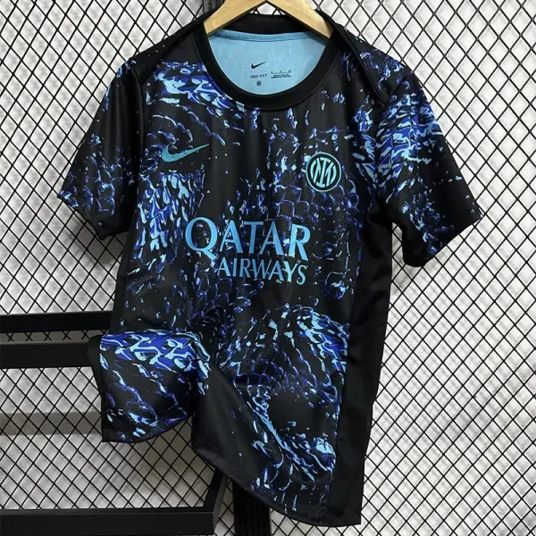 2025-26 Inter Milan Blue Black Special Edition Fans Soccer Jersey