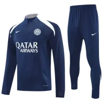 2025-26 Inter Milan Royal blue Half Pull Tracksuit (半拉链)