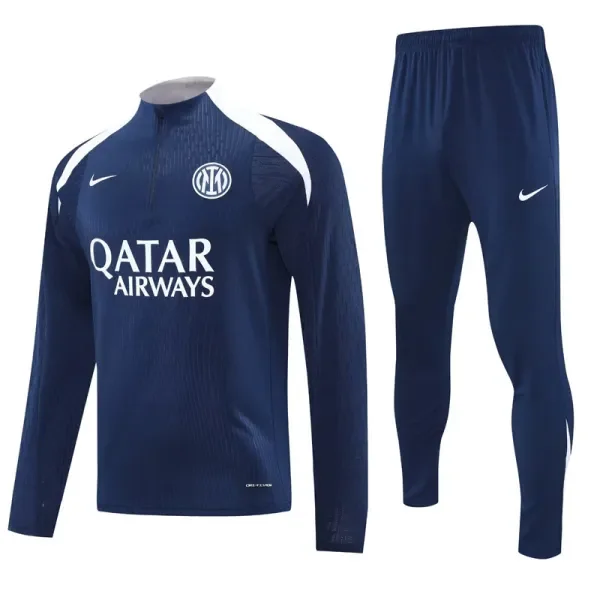 2025-26 Inter Milan Royal blue Half Pull Tracksuit (半拉链)