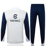 2025-26 Inter Milan White Half Pull Tracksuit #B2541(半拉链)
