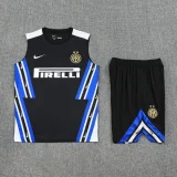 2025-26 Inter Milan Black Tank top and shorts suit