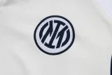 2025-26 Inter Milan White Half Pull Tracksuit #B2541(半拉链)
