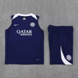 2025-26 Inter Milan Royal blue Tank top and shorts suit