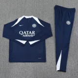 2025-26 Inter Milan Royal blue Half Pull Tracksuit (半拉链)