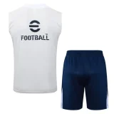 2025-26 Inter Milan White Tank top and shorts suit #D2576