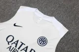 2025-26 Inter Milan White Tank top and shorts suit #D2576