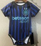 2025-26 Inter Milan Home Baby Infant Crawl Suit